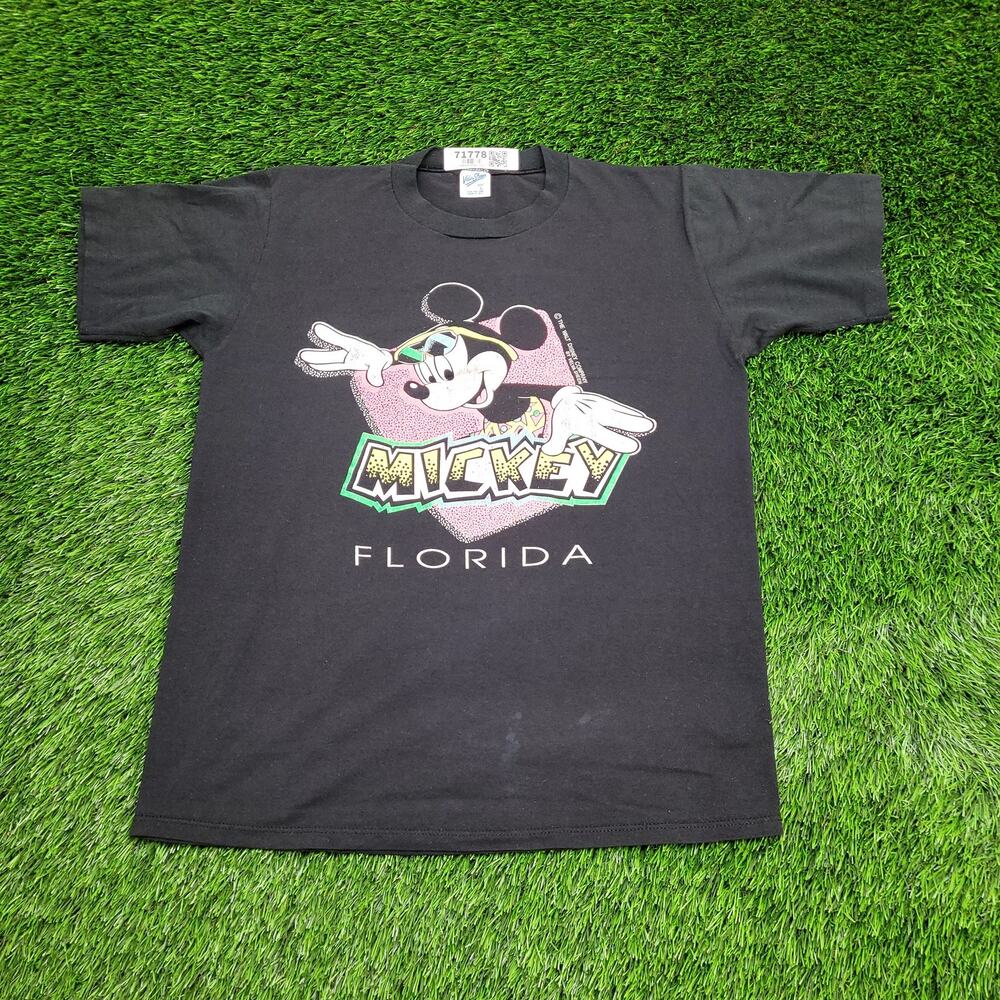 Vintage Disney Mickey-Mouse Shirt Womens Large 20x26 Florida USA